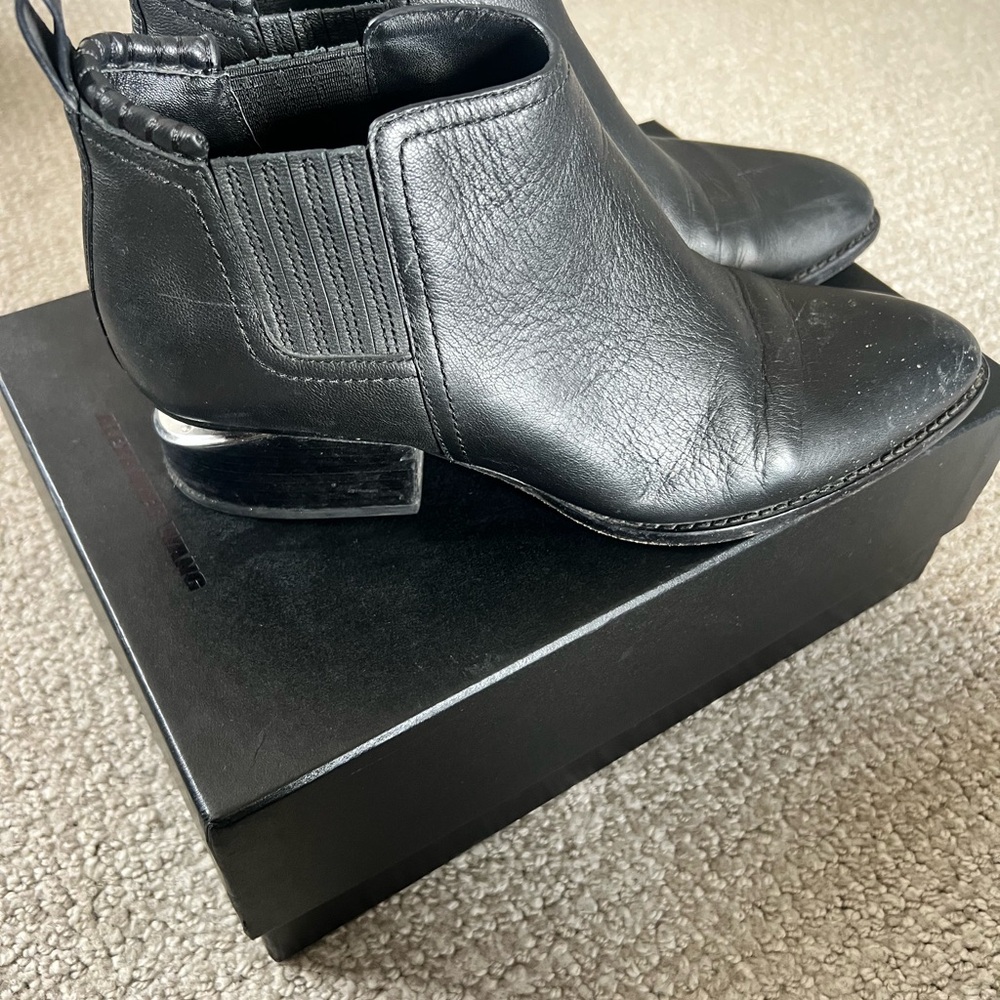 Alexander Wang Black Leather Chelsea Boots